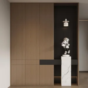 Modern Shoe Cabinet with Doors Freestanding Shoe Storage Organizer for Entryway Hallway Home Furniture