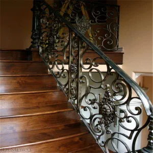 Wrought Iron Balustrade/Indoor Wrought Iron Stairs Railing Design