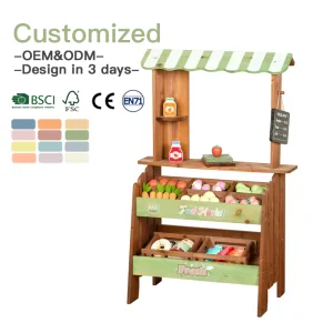 Outdoor Wooden Kitchen Toy Set