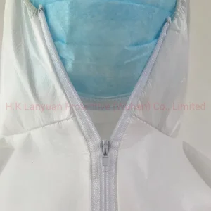Ly Protective Disposable Medical Sf Non-Woven Coveralls with Hood