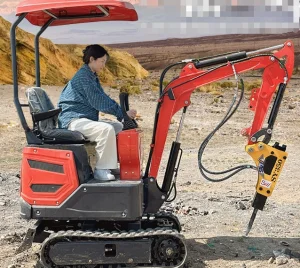 Small Excavator, Multi-Functional Engineering Micro-Excavator, Electric Small Hook