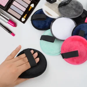 Customization New Washable Eco Friendly Natural Reusable Facial Face Cleansing Microfiber Rounds Makeup Remover Pads for Women