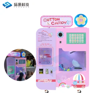 Cotton Candy Vending Machine With Automatic Dispenser Fully Automatic Cotton Candy Vending Machine