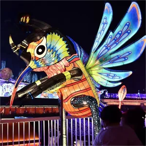 Outdoor Christmas Decor Event Decorative Lighting Easter LED Resin Rabbit Animal Statues Lantern