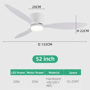 Modern European Luxury Ceiling Fan