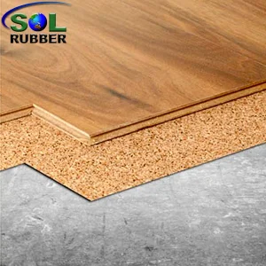 Cork Acoustic Wooden Floor Underlay Industrial Flooring Rubber Roll Floor