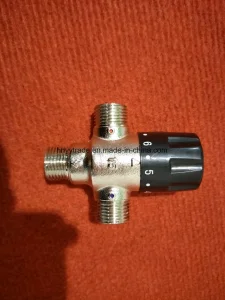 Brass Water Temperature Control Valve Solar Shower Thermostatic Mixing Valve