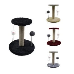 Cute Classic Sisal Cat Tree Mixed Color Eco-Friendly Cat Climbing Frame with Hanging Mouse Spring Ball 35pcs/box