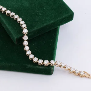18K سوار تنس ماسي