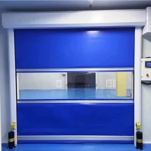 Industrial Automatic Overhead PVC Fabric High Speed Roll up Door for Pharmaceutical Cleanroom