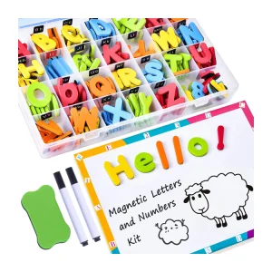 Education Toy 3D Eva Foam Alphabet Magnetic Letters And Numbers Sets EVA With Writing Board