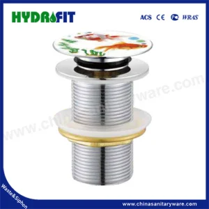 Factory Bathroom Kitchen Brass Zinc Stainless Steel Wash Basin Pop-up Click Clack Rotating Plug 1 1/4" 1 1/2" Chrome Brushed Overflow Drain Waste (BW1061)