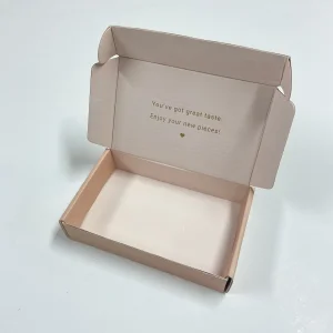 Custom Printed Pink Corrugated Cardboard Packaging
