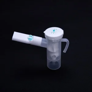 Nebulizer Chamber Double-Way&One-Way Valve Type Medical Disposable Nebulizer Cup Kit with Tubing and Mask for Hospital and Home for Adult / Kids