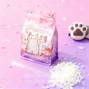 Premium High Absorption Low Dust Silica Gel Cat Litter Anti-Bacterial Safe for Kittens