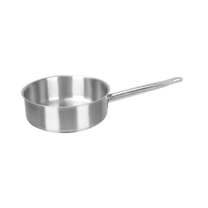 Factory High Quality Wide Base Stainless Steel Saute Pan