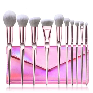 10PCS Conjunto de Pincéis de Maquiagem para Olhos