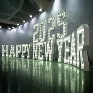 Custom Festive Marquee Letters for North Korea District Exhibits