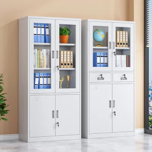 Fireproof Iron Office Cabinet Durable Metal File Cabinet Office Storage Cabinet Steel Filing Cabinet with Safety Locker