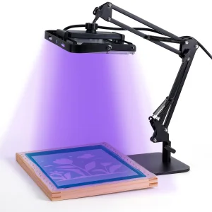 50W LED UV Screen Printing Light Exposure with Base and Retractable and Adjustable Stand for Cyanotypes Ultraviolet Curing Lamp