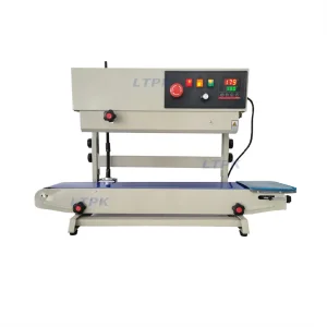 Fr770 Vertical Semi Automatic Band Sealer Continuous Plastic Bag Sealing Machine