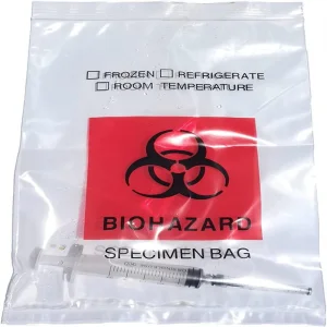 White Biohazard Bag