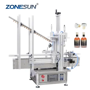 ZONESUN Tabletop Cork Pneumatic Bottle Capping Machine
