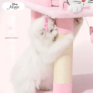 Mary Modern All-Season Large Cat-Specific Cat Climbing Frame with Integrated Nest Space-Saving Sisal Toy for Cats of All Sizes