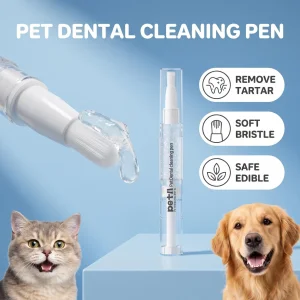 Fácil de usar bolígrafo dental para el cuidado de la higiene oral de mascotas