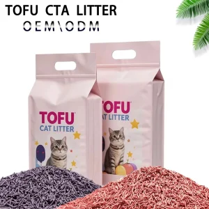 Areia para Gato de Tofu Natural Desodorizante Carvão de Bambu