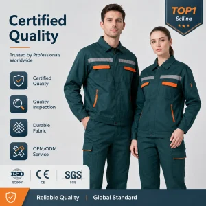 Spring/Autumn Work Uniform Set Men's Women's