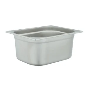 1/4 Gn Pan Restaurant Kitchen Stainless Steel Oven Bowl Roasting Pan