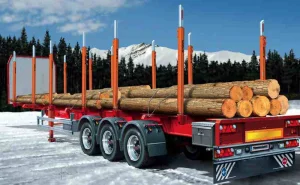 3 Axles Skeleton Trailer Standard Log Wood Timber Logging Truck Semi Trailer