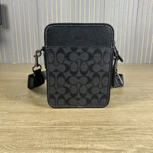 Maletín de cuero genuino para hombres negros, bolso de hombro de moda, tote, bolso de mano