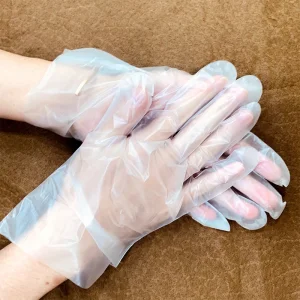 Disposable Plastic TPE Glove Cleaning Kitchen Waterproof Biodegradable PE Gloves