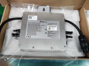 Deye Microinverter 200W Grid Tie Solar Inverter for 4PCS High Power 600W Panels Use IP67 Protection, 10 Years Warranty, Rapid Shutdown Function