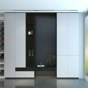 Custom Modular Modern Wood Living Room Cabinets