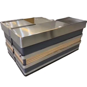 Heavy-duty Stainless Steel Modern Supermarket Checkout Counter
