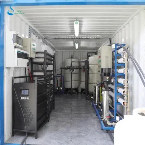 Containerized Mobile Seawater Sea Water Desalination Treatment Drinking Filtration Purification Industrial RO Softener Reverse Osmosis System Filter Purifier