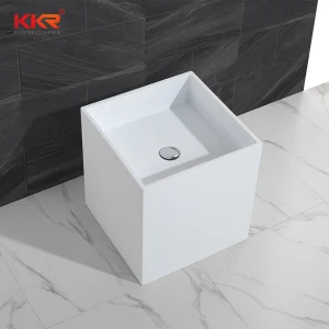 Best Quality White Color Toilet Corner Sink Pedestal Bathroom Stone Sink