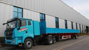 Bulk Cargo Handling Side Dump Semi Trailer