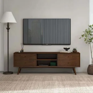 [Light Luxury Style] Golden Frame TV Cabinet Living Room Combination Furniture Fashion Simple TV Cabinet TV Stand