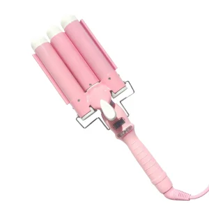 Professional Ceramic Hair Styling Set 3 Interchangeable Barrels Hair Curler LCD Display PTC Electric Salon Styler for Home Use