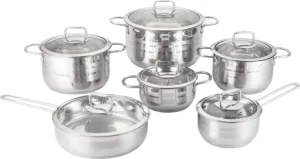 Wholesale Cooking Pots Saucepan Stainless Steel Kitchen Cookware Set with Induction Bottom