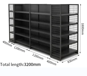 Heavy Duty Cold-rolled Steel Gondola Shelving