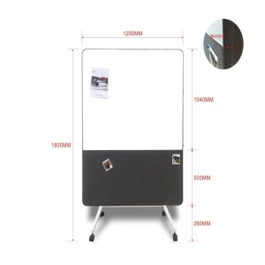 Acoustic Divider Office Acoustic Solution Magnetic Writing Stand Movable Acoustic Whiteboard