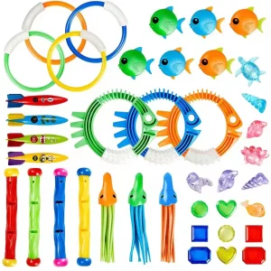 Dive Sticks Pool Outdoor Underwater Educational Training Pool Colorful Swimming Toy Sinking Fun Throwing Sticks for Kids Gifts