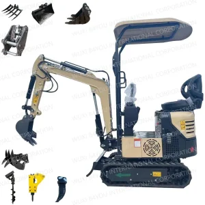 Rdt-10 0.6 0.8 1 1.2 Ton Cheap New Used Garden Farm Track Home Crawler Wheel Construction Popular Small Ku Bota Mini Micro Graver Bager Digger Pelle Excavator