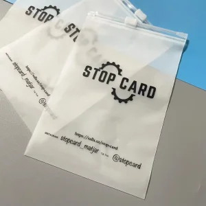 Bolsa de cierre con cremallera mate biodegradable de alta calidad