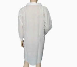 Nonwoven Breathable Laboratory Workwear SMS Disposable PP Lab Coat for Laboratory